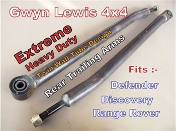 GL1075 - Gwyn Lewis Rear Heavy Duty, Cranked Radius Arms - Comes as a Pair in Uncoated - For Defender, Discovery 1 and Range Rover Classic