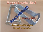 GL1144 - Gwyn Lewis Galvanised Front Turrets - Comes as a Pair in Standard Height - For Defender, Discovery 1 and Range Rover Classic