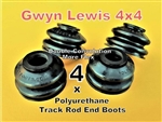 GL1173 - Track Rod End Boot Kit - Polyutherane Kit of Four By Gwyn Lewis - Fits Defender, Discovery 1 and Range Rover Classic - Also Fits Steering Drop Arm and Anti-Roll Bar Links