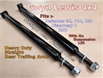 GL1175 - Gwyn Lewis Rear Heavy Duty, Straight Radius Arms - Comes as a Pair in Black - For Standard Height Fits Defender, Discovery 1 and Range Rover Classic