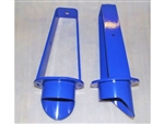 GL1189 - Gwyn Lewis Challenge Extended Shock Absorber Turrets in Blue - Comes as a Pair and Includes Re-Locators - For Defender, Discovery and Range Rover Classic