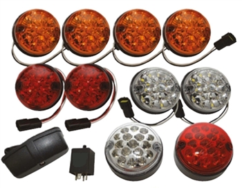 GL1292 - Standard Size 73mm LED Lamp Kit - Coloured - Deluxe 14 Piece