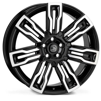 HERMES-BKF - Hawke Hermes Alloy Wheel in Java Black with Polished Face