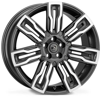 HERMES-GMF - Hawke Hermes Alloy Wheel in Gunmetal with Polished Face