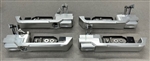 JWP3476 - Set Of 4  Front Billet Aluminium Door Handles For Land Rover Defender 110 - Fits All Push Button Handles 2002 - Onwards