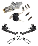 JWP4105 - Def Large Lock Ignition & Gloss Black Door Handle Conv Kit 90-16