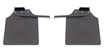 JWP50110 - Genuine Land Rover with Logo Pair Rear Mudflaps with Brackets for 83-16 Def 110 & 130