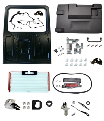 JWP5066 - 02-16 Td5/Tdci/Puma Complete Rear Tailgate Door Kit (Heated High Brake Level with Manual Locking)