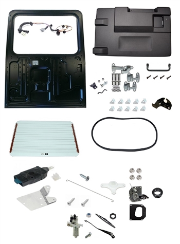 JWP5068 - 02-16 Td5/Tdci/Puma Complete Rear tailgate Door Kit (Standard Heated with Central Locking)