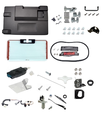 JWP5077 - No Door 02-16 Td5/Tdci/Puma Complete Rear Tailgate Door Build Up Kit (Heated High Brake Level with Central Locking)