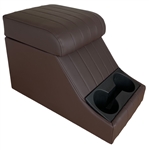 JWP6507 - Premium Brown Fluted Vinyl Cubby Box with Thick padded Lid (S)