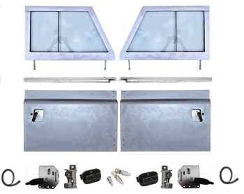 JWP7102 - Galvanised Series Style Front Door Conversion Kit for Defender (With Cappings)