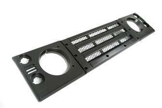 KBX3111 - Fits Defender Grille and Headlamp Surrounds - KBX Facelift Kit - Satin Black With Standard Black Mesh