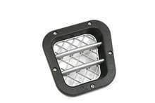 KBX4121R - KBX Hi-Force Sport Side Grille - For Land Rover Defender - Premium Satin Black With Silver Mesh (Right Hand Only)