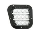KBX4321L - KBX Hi-Force Sport Side Grille - For Land Rover Defender - Gloss Black With Silver Mesh (Left Hand Only)