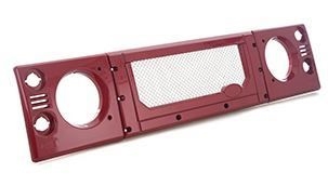 KBX6261S - Fits Defender KBX Signature Grille and Headlamp Surrounds - KBX Facelift Kit - Firenze Red With Stainless Steel Mesh