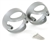 KBX7401S - KBX Lamp Guards For Defender Standard 72mm Indicator and Stop and Tail Lamps - Comes as a Pair For Single Lamps - Brunel Silver