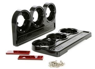 KBX9301 - KBX Multi Fit Lamp Guards for Defender NAS Lights - Comes as a Pair for Six NAS 95mm Lamps - Gloss Black