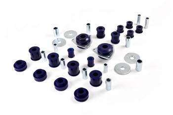 KIT0043AK.AM - Super Pro Polyurethane Vehicle Kit for Defender (1994-2002), Discovery 1 and Range Rover Classic - Panhard, Front and Rear Radius Arms and a Frame Bushes