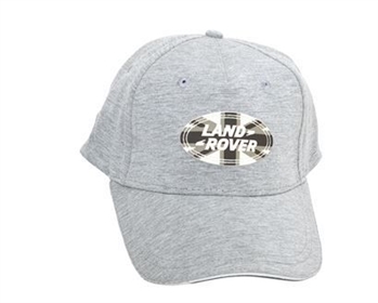 LACH015GMA - Baseball Cap - Comes in Grey with Union Jack Oval Logo For Land Rover