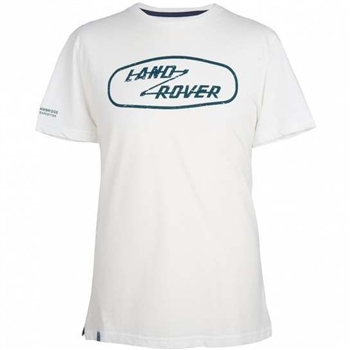 LBTM168W-XXL - White T-Shirt with Heritage - Extra Extra Large For Land Rover and Land Rover Logo