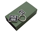 LDKR914BKA - HUE166 Cast Metal Enamelled Alloy Key Ring - taking inspiration from the original licence plate For Series I