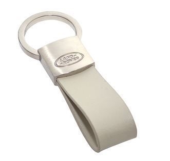 LDKR925IVA - Ivory Leather For Land Rover Key Ring - Genuine Key Ring