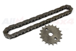 LQX100130 - Oil Pump Chain and Sprocket for TD5 Timing Gear - Fits For Defender and Discovery 2