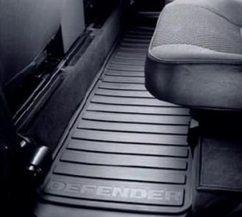 LR005042 - Fits Defender Middle Row Rubber Mat Set - For Genuine Land Rover (for 130 Hi-Capacity Pick up Vehicles from 2007 - Puma Engine) - Hi-Cap