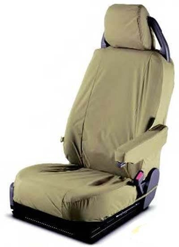 LR005214 - Front Seat Covers in Sand (Without DVD) - For Discovery 3, Genuine Land Rover