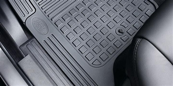 LR006237 - Premium Black Rubber Mat Set - For Discovery 3 & 4, Genuine Land Rover (RHD) - From 2008 - 2014
