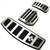 LR008713.LRC - Genuine Land Rover Alloy Pedal Kit - Brake And Accelerator for Discovery 3 & 4 and Range Rover Sport