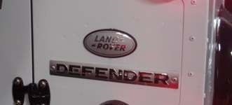LR009622 - Genuine For Land Rover Defender Metal Badge - For Tailgate on Land Rover Defender SVX, Fire and Ice Models