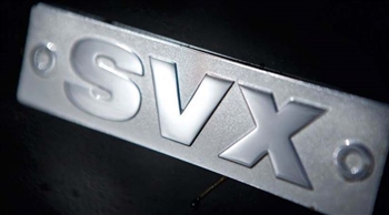 LR010367 - Fits Defender SVX Tailgate Badge in Metal - For Genuine Land Rover