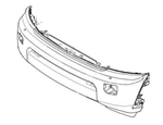 LR013895 - Front Bumper for Discovery 4 - With Headlamp Washers and Fog Lamps and Without Parking Sensors and Surround Camera System (Up to End 2013) - Genuine Land Rover