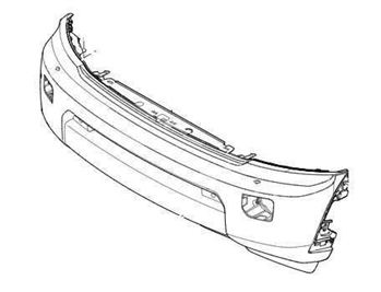 LR013895 - Front Bumper for Discovery 4 - With Headlamp Washers and Fog Lamps and Without Parking Sensors and Surround Camera System (Up to End 2013) - Genuine Land Rover