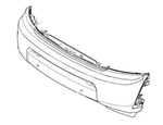 LR013897 - Front Bumper for Discovery 4 - Without Headlamp Washers, Fog Lamps, Parking Sensors and With Two Hole Surround Camera System (Up to End 2013) - Genuine Land Rover