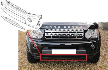 LR014045 - Front Bumper Towing Eye Cover For Discovery 4 in Black - Not Colour Coded (Fits up to end 2013 - DA999999 Chassis Number) - For Genuine Land Rover