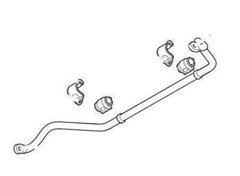 LR015335 - Rear Anti-Roll Bar Assembly for Discovery 4 - Includes D Bushes and Clamps - For Genuine Land Rover