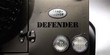 LR024182 - Genuine For Land Rover Defender Tailgate Badge - As Fitted to Defender Raw Special Edition in Brunel