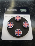 LR027664.LRC - Premium Dust Cap Covers - Set Of Four With Union Jack Emblem - Genuine Land Rover