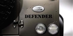 LR031428 - Genuine For Land Rover Defender Tailgate Badge - As Fitted to Defender Raw Special Edition in Titan Silver