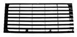 LR038615GB - Front Painted Gloss Black Grille 83-16 for Defender (Not Including Surrounds) (S)