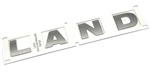 LR038657 - Bonnet Lettering in Titan Silver - Spells LAND - For Discovery 3 & 4, Genuine Land Rover