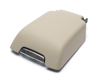 LR045351 - Cubby Box Arm Rest Top - Almond Leather - For Discovery 3 and Discovery 4, Genuine Land Rover