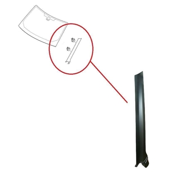 LR046853 - Front Windscreen A Pillar Exterior Cover - Left Hand - For Discovery 3 & 4, Genuine Land Rover