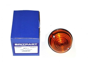 LR048187.AM - Rear Indicator Lamp and Lens in Amber for Land Rover Defender - Fits from 1994-2016