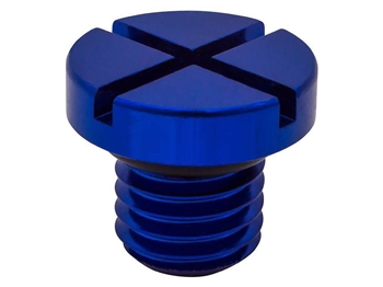 LR055301BLUE - Expansion Tank Bleed Screw in Alloy Blue - Fits Many For Land Rover and Range Rover Vehicles from 2010