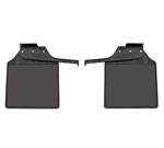 LR055334-LR055330 - Pair Rear Mudflaps with Brackets for 83-16 Def 110 & 130