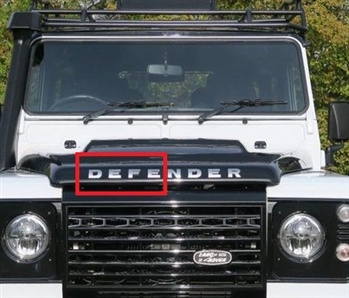 LR058429 - Brunel Silver Fits Defender Bonnet Lettering For Puma Land Rover Defender - Spells Out D E F E - For Genuine Land Rover